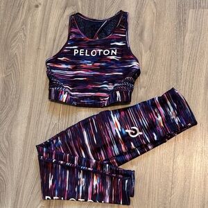 Peloton Colorful Striped Workout Set